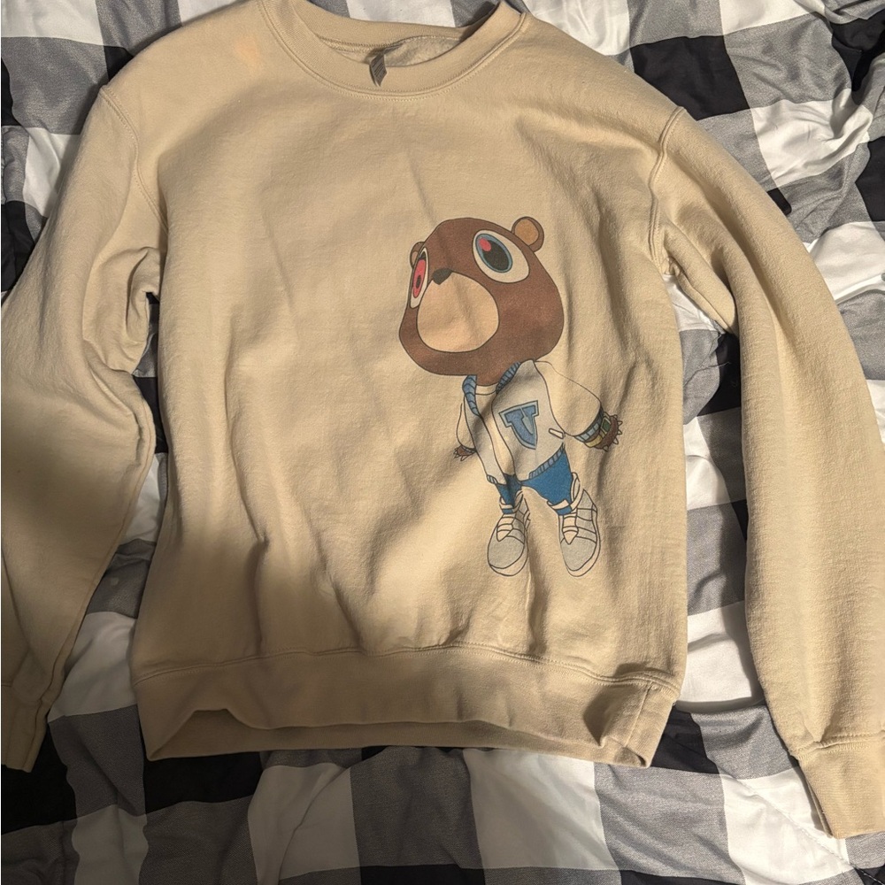 KANYE WEST GRADUATION CREW NECK BEIGE